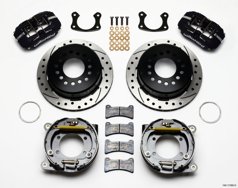 Wilwood Dynapro Low-Profile 11.00in P-Brake Kit Drilled New Big Ford 2.50in Offset - Racecraft Industries