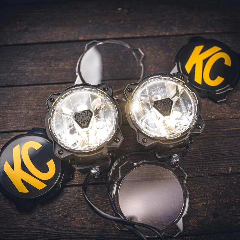 KC HiLiTES Gravity Titan LED 6in. - Pair Pack (Wide-40 Beam) - Racecraft Industries