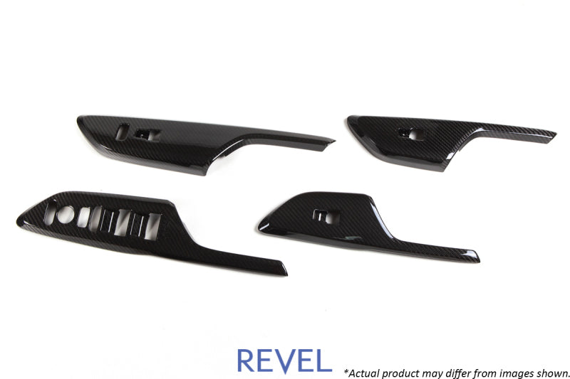 Revel GT Dry Carbon Window Switch Panels (FL/FR/RL/RR) 16-18 Honda Civic - 4 Pieces - Racecraft Industries