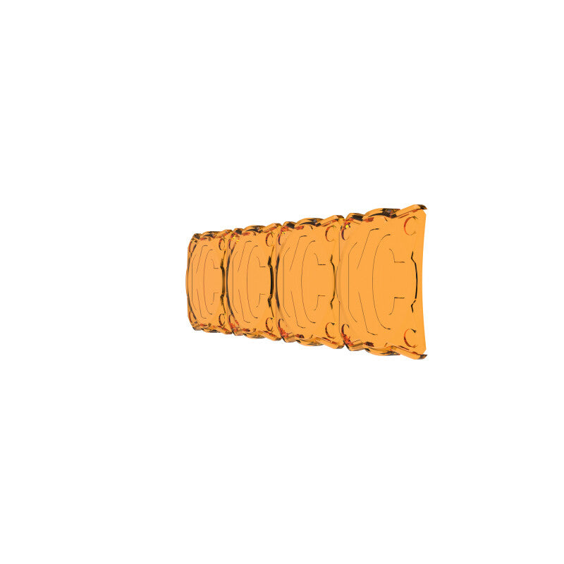 KC HiLiTES FLEX ERA LED Light Bar 10in. Light Shield - Amber (SHIELD ONLY) - Racecraft Industries