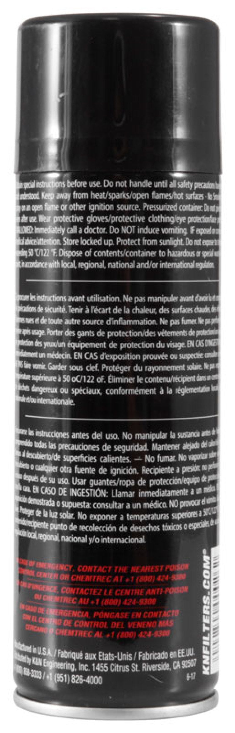 K&N 6.5 OZ Aerosol Spray Air Filter Oil - Racecraft Industries