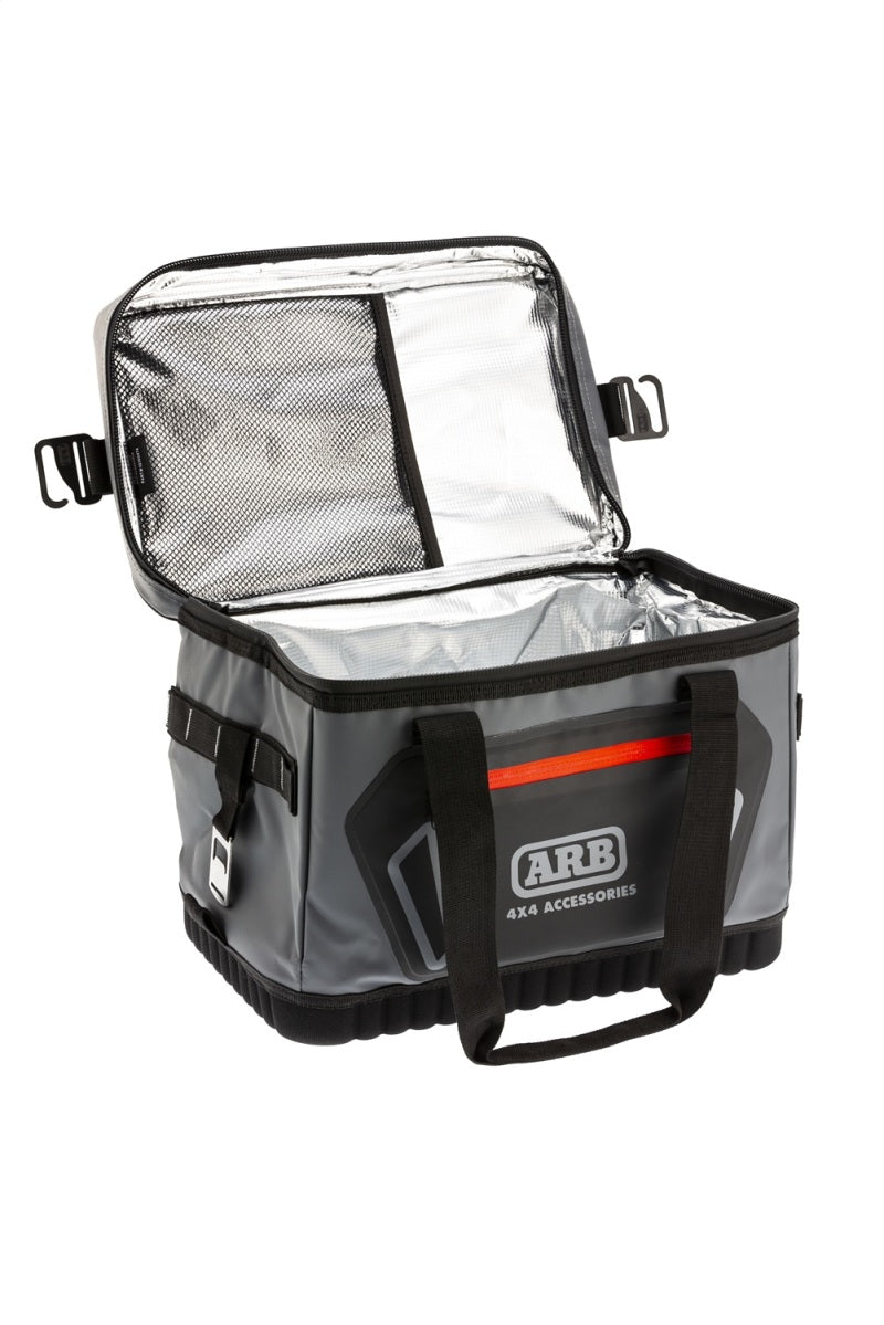 ARB Cooler Bag Charcoal w/ Red Highlights 15in L x 11in W x 9in H Holds 22 Cans - Racecraft Industries