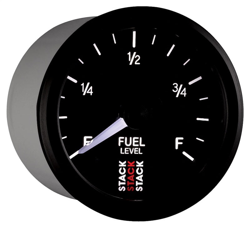 Autometer Stack Instruments 52mm 0-280 Ohm Programmable Pro Stepper Motor Fuel Level Gauge - Black - Racecraft Industries