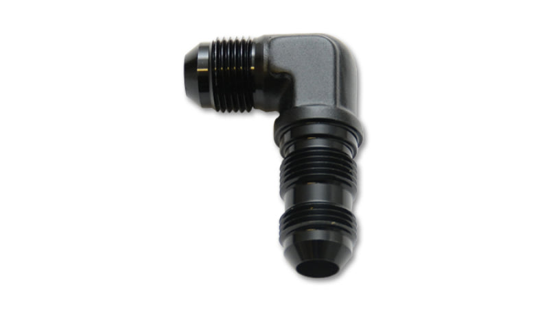 Vibrant -12AN Bulkhead Adapter 90 Degree Elbow Fitting - Anodized Black Only - Racecraft Industries