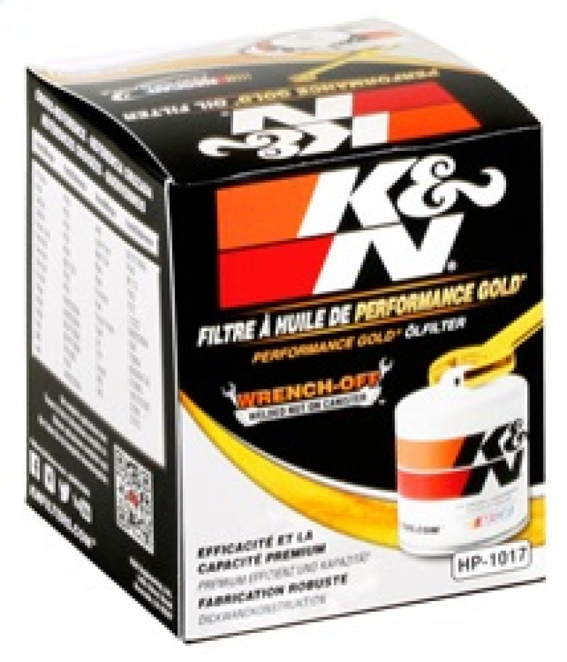 K&N 3.74inch / 2.98 OD Performance Gold Oil Filter - Racecraft Industries