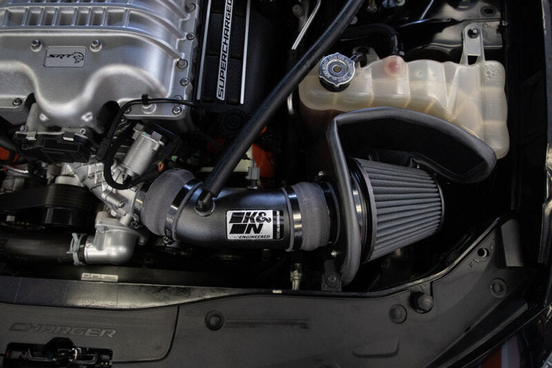 K&N 17-23 Dodge Charger/Challenger Hellcat SC 6.2L V8 DRYFLOW Performance Air Intake System - Racecraft Industries