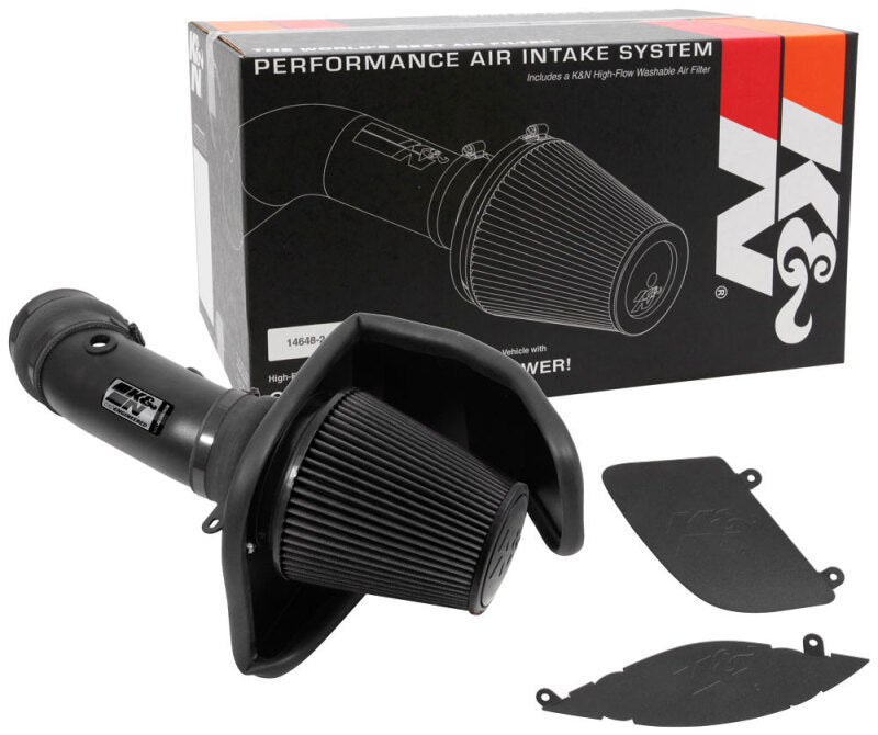 K&N 17-23 Dodge Charger/Challenger Hellcat SC 6.2L V8 DRYFLOW Performance Air Intake System - Racecraft Industries