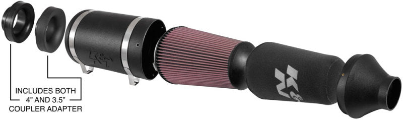 K&N Universal Off-Road Air Intake (Replaces 85-6853) - Racecraft Industries