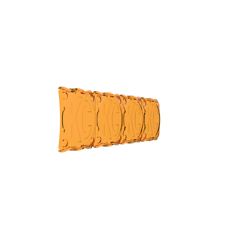 KC HiLiTES FLEX ERA LED Light Bar 10in. Light Shield - Amber (SHIELD ONLY) - Racecraft Industries
