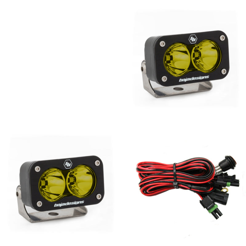 Baja Designs S2 Sport Spot Pattern LED Work Light - Amber - Racecraft Industries