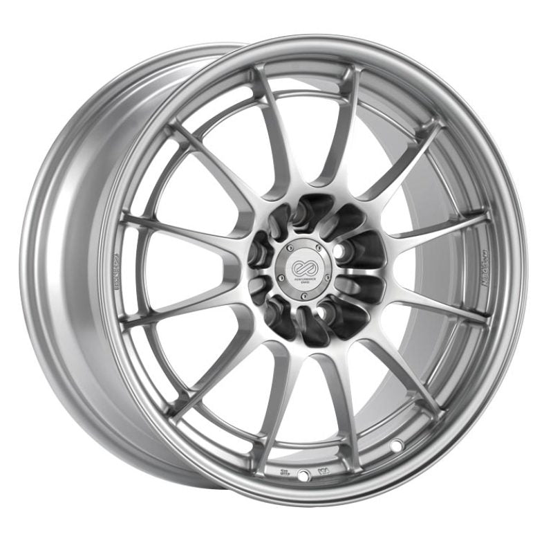 Enkei NT03+M 18x9.5 5x114.3 27mm Offset 72.6mm Bore F1 Silver Wheel - Racecraft Industries