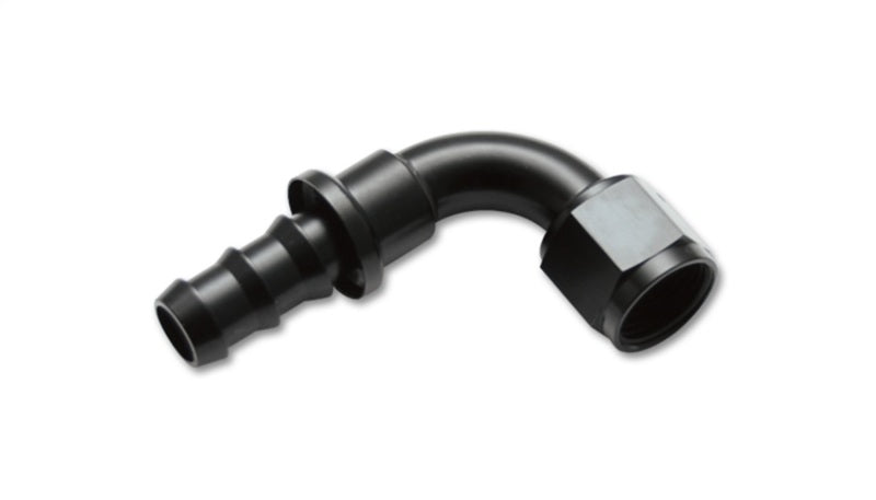 Vibrant -6AN Push-On 90 Deg Hose End Fitting - Aluminum - Racecraft Industries