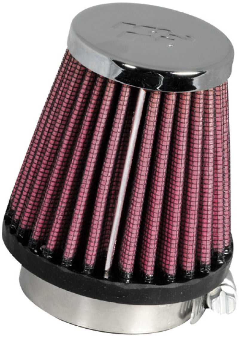 K&N Universal Chrome Filter 1 15/16 inch FLG / 3 inch Base / 2 inch Top / 3 inch Height - Racecraft Industries