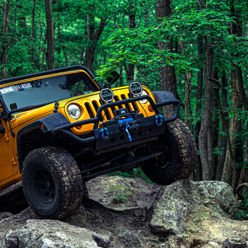 Borne Off-Road 10K Winch - Red Synthetic Rope - Racecraft Industries
