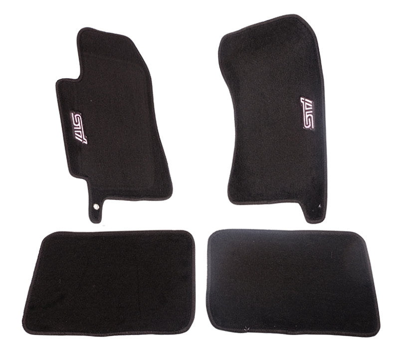 NRG Floor Mats - 04-07 Subaru WRX STI (STi Logo) - 4pc. - Racecraft Industries