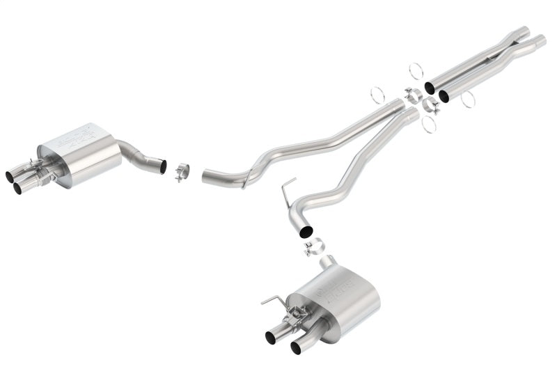 Borla 15-16 Ford Mustang Shelby GT350 5.2L ATAK Cat Back Exhaust (Uses Factory Valence) - Racecraft Industries