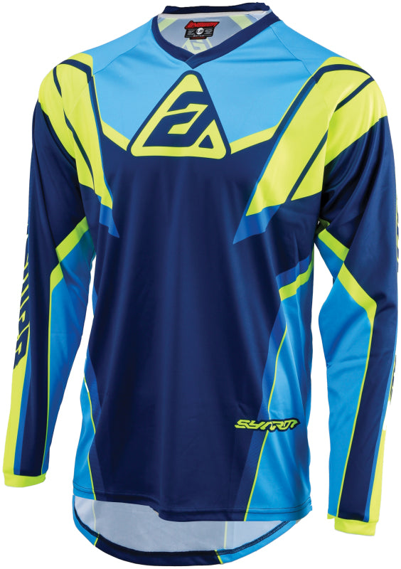 Answer 25 Syncron Envenom Jersey Blue/Hyper Acid - Large - Racecraft Industries