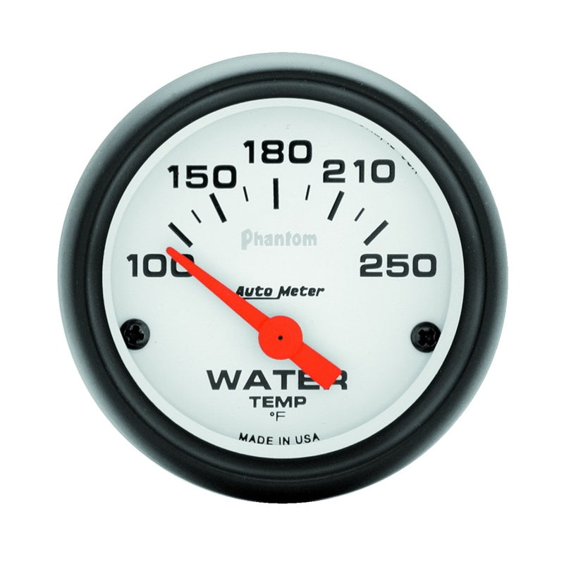 Autometer Phantom 52mm 100-250 Deg F Electronic Water Temp Gauge - Racecraft Industries
