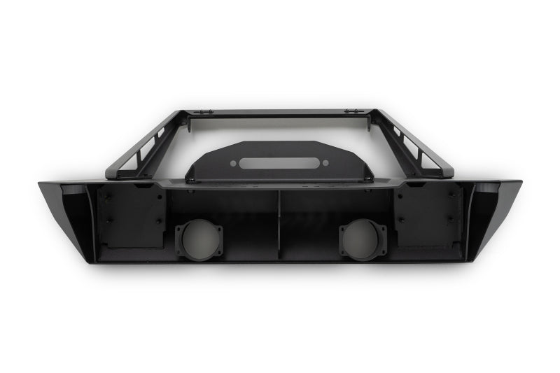 DV8 Offroad 07-23 Jeep Wrangler/Gladiator JT/JK/JL FS-25 Stubby Front Bumper w/Plated Bull Bar - Racecraft Industries