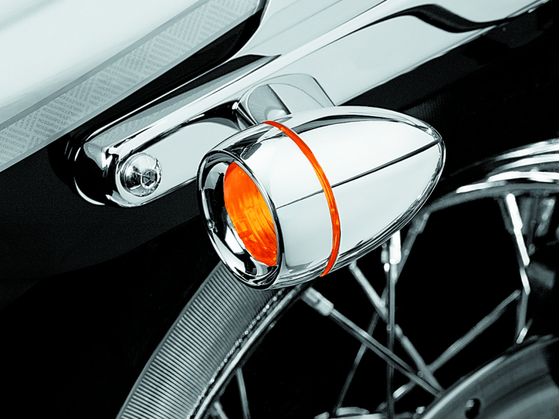 Kuryakyn Deep Dish Bezel With Amber Lens Chrome - Racecraft Industries