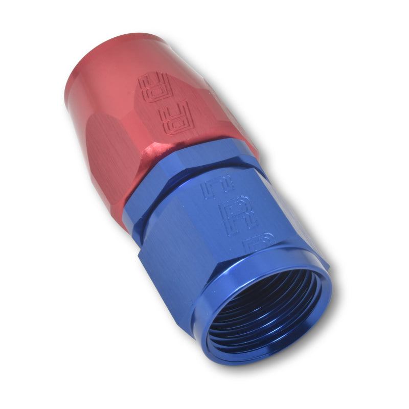 Russell Performance -6 AN Red/Blue Straight Full Flow Hose End - Racecraft Industries