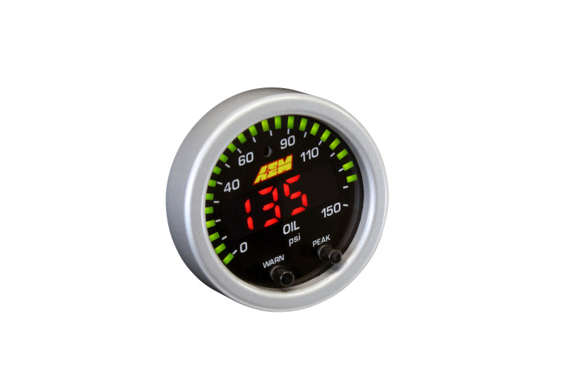 AEM X-Series 0-150 Oil Pressure Gauge Kit - Racecraft Industries
