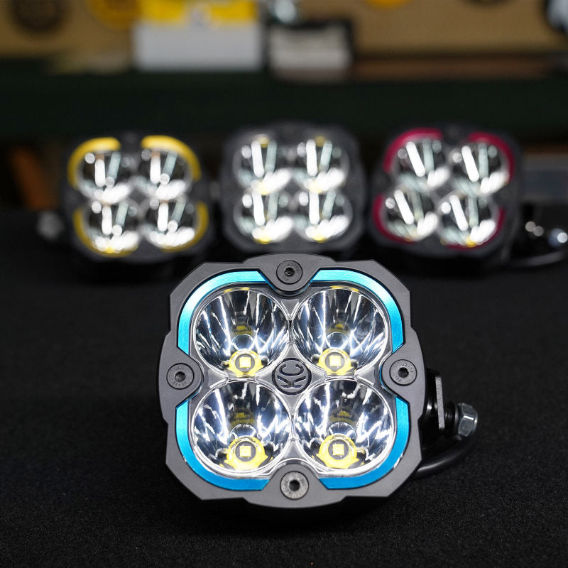 KC HiLiTES FLEX ERA 4 Color Bezel Ring Blue (ea) - Racecraft Industries