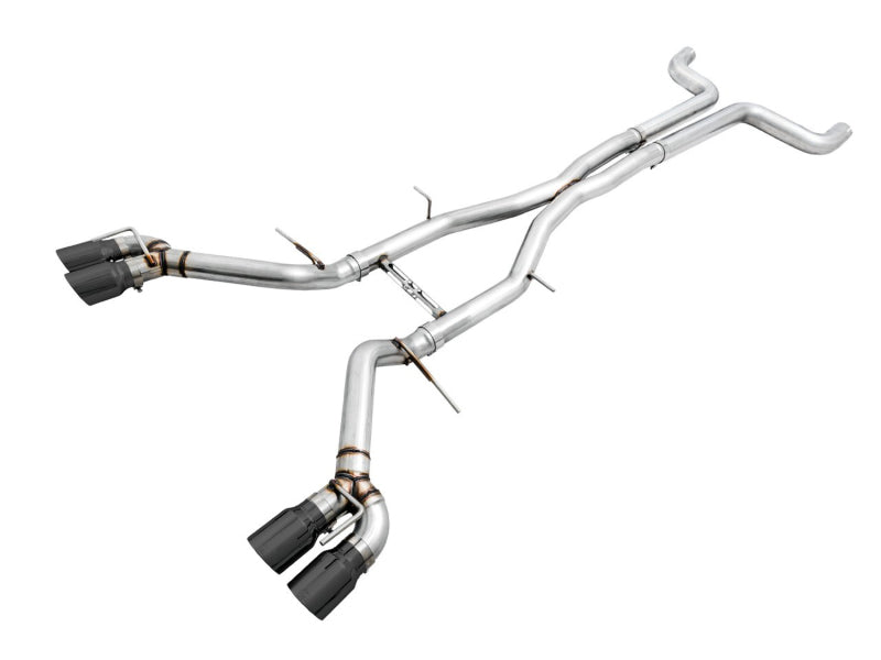 AWE Tuning 16-19 Chevy Camaro SS Non-Res Cat-Back Exhaust - Track Edition (Quad Diamond Black Tips) - Racecraft Industries