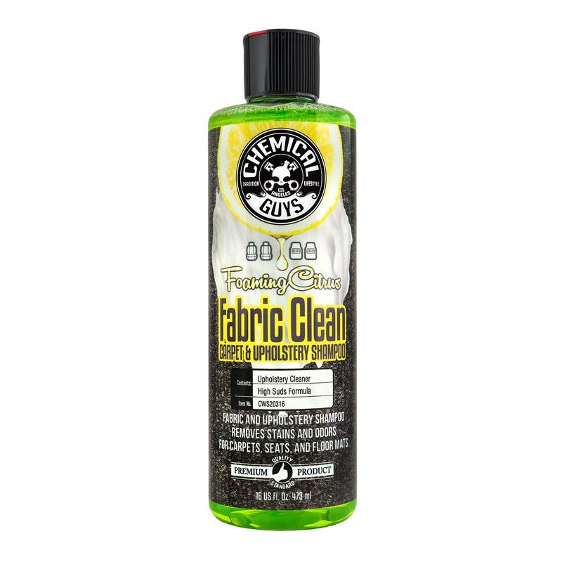 Chemical Guys Foaming Fabric Clean Carpet/Upholstery Shampoo & Odor Eliminator - 16oz - Racecraft Industries
