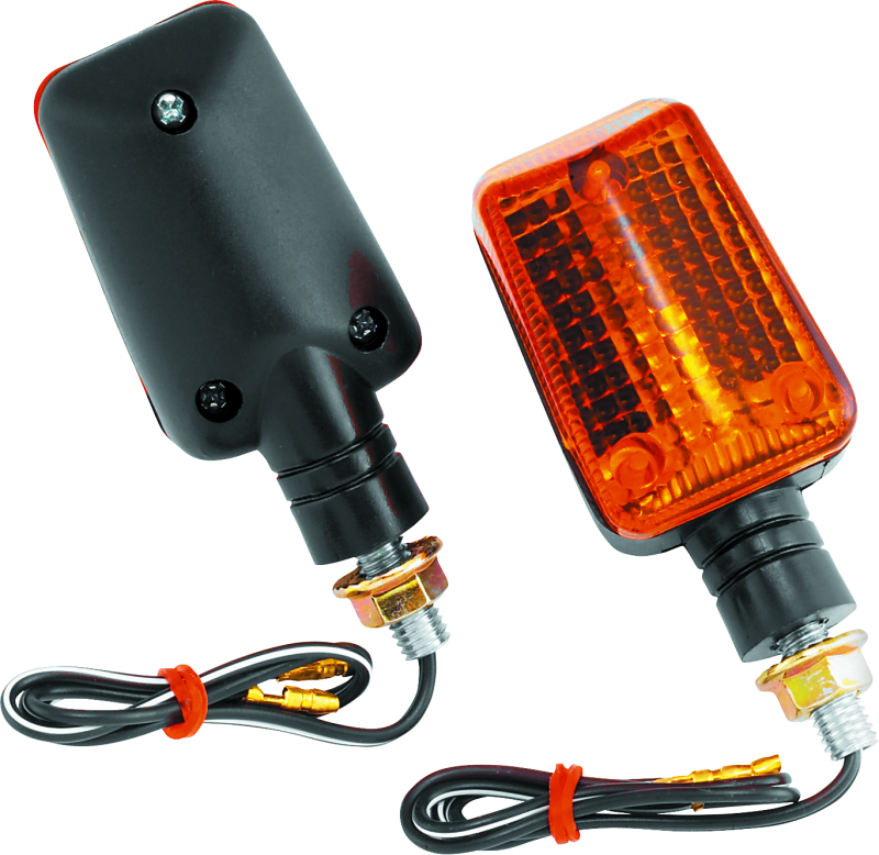 BikeMaster Universal Ministalk Marker Light - Black/Amber - Racecraft Industries