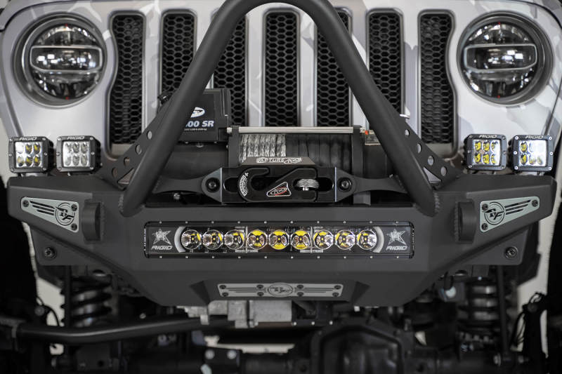 Addictive Desert Designs 1-5/16in Winch Fairlead Plate w/ Recessed Round End Hook - Black - Racecraft Industries