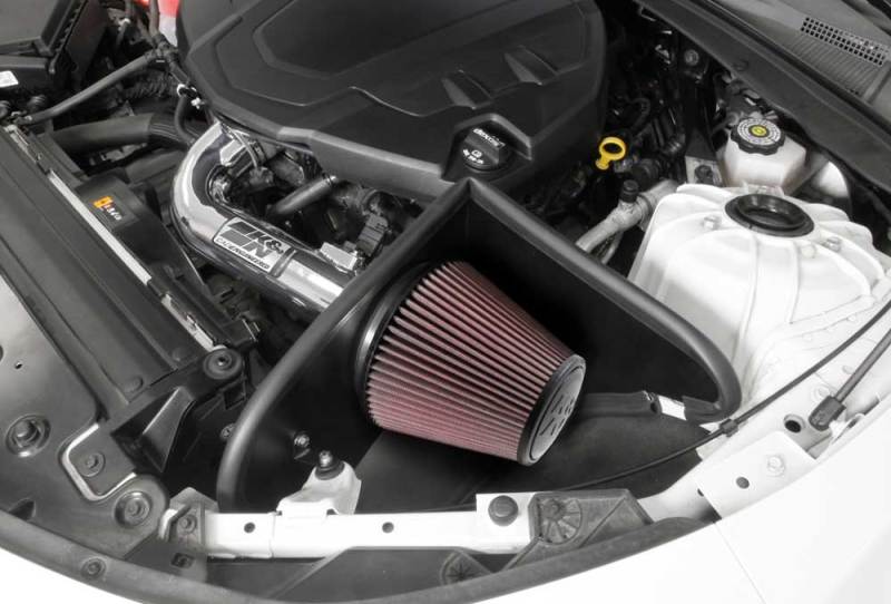 K&N 16-17 Chevy Camaro 3.6L Silver Typhoon Short Ram Intake - Racecraft Industries