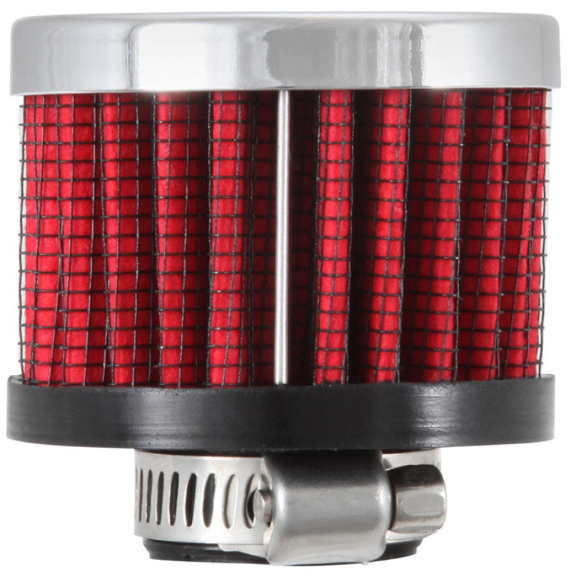 K&N 0.625 inch ID 2 inch OD 1.5 inch H Clamp On Crankcase Vent Filter - Racecraft Industries
