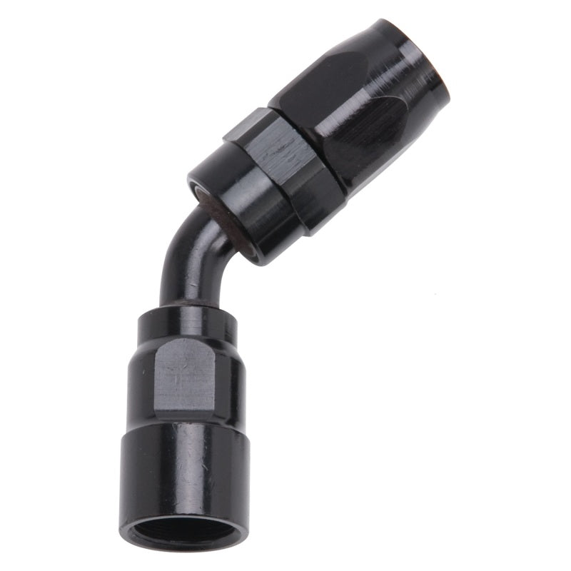 Russell Performance -8 AN Black 45 Degree Full Flow Hose End - Racecraft Industries