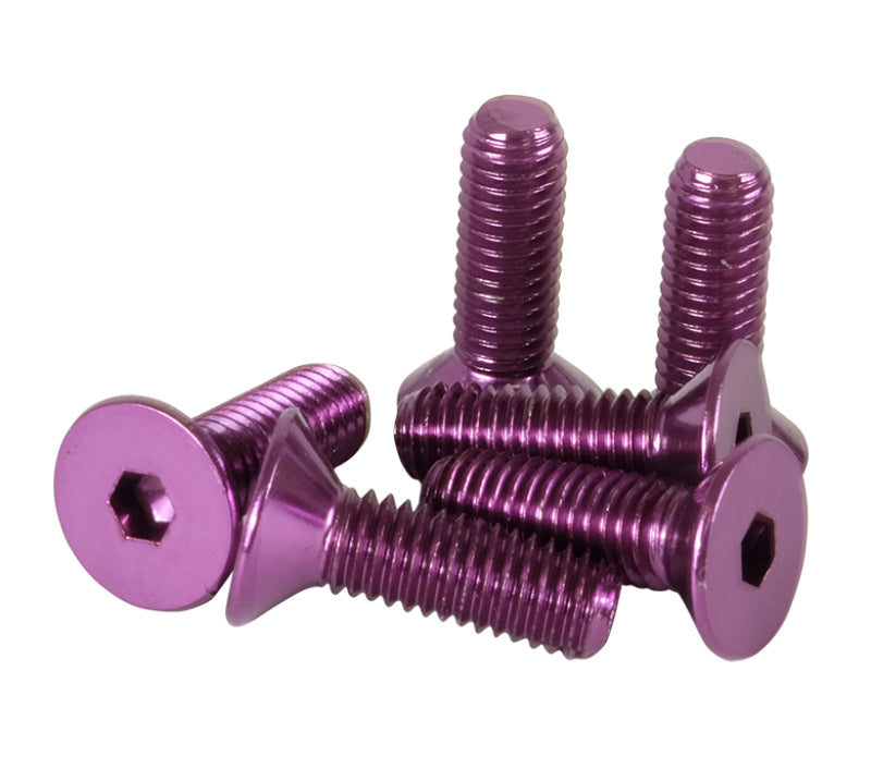 NRG Steering Wheel Screw Upgrade Kit (Conical) - Purple - Racecraft Industries