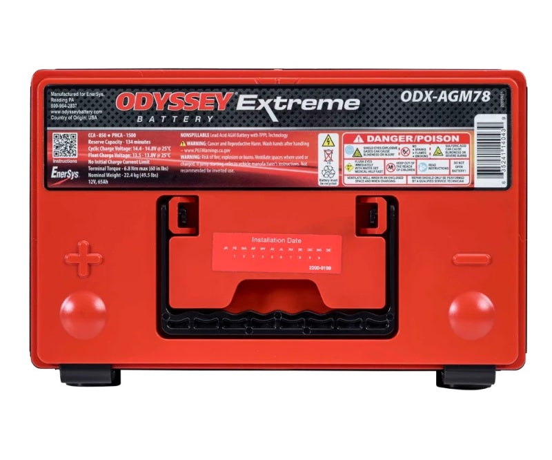 Odyssey Battery Auto/Truck Extreme AGM Battery (78-PC1500) - Racecraft Industries