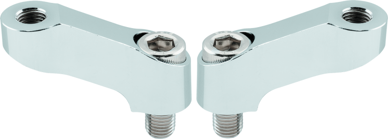 BikeMaster Mirror Extension 10mm Pair - Chrome - Racecraft Industries
