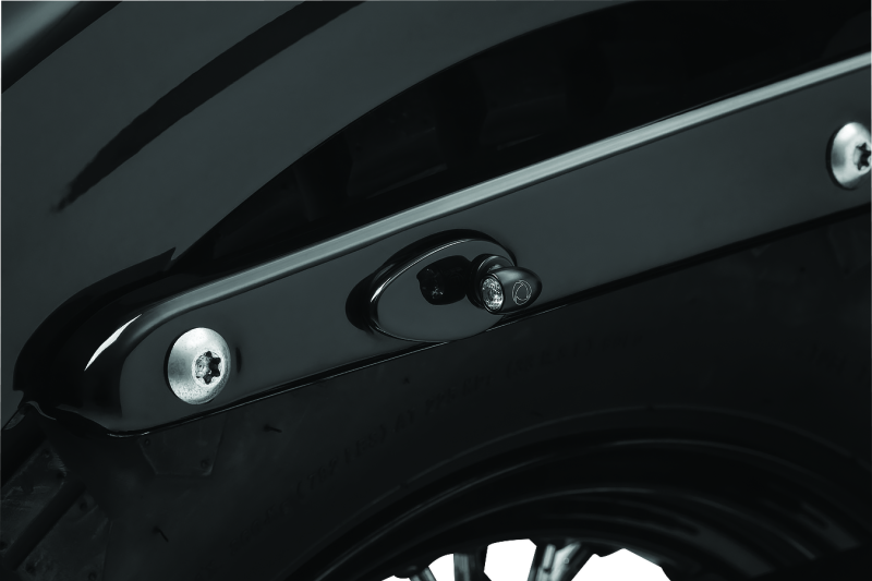 Kuryakyn Fender Strut Cover Plates Gloss Black - Racecraft Industries