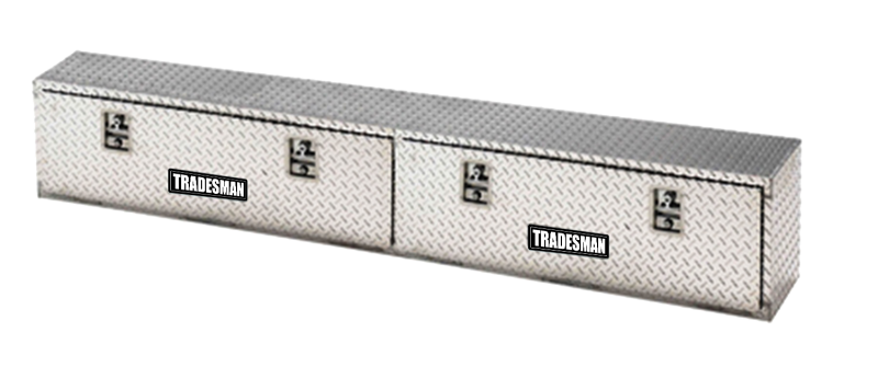 Tradesman Aluminum Top Mount L-Wing Box (72in.) - Brite - Racecraft Industries