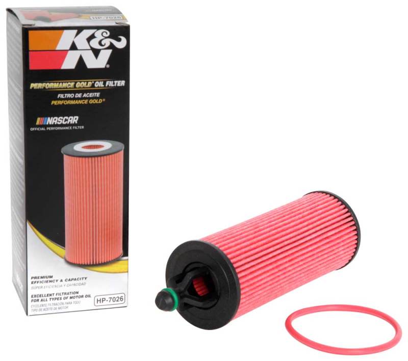 K&N Performance Oil Filter for 14-17 Dodge Durango 3.6L / 14-17 Jeep Grand Cherokee 3.6L - Racecraft Industries