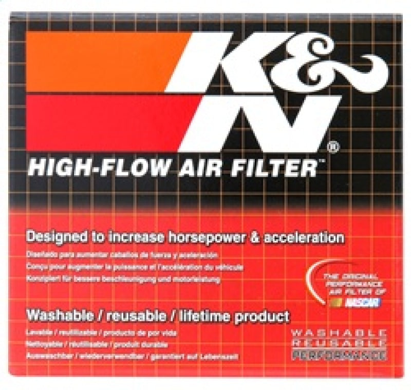 K&N Universal Rubber Filter 2 nch Top OD / 3.5 inch Base OD / 2.25 inch Flange ID / 4 inch Height - Racecraft Industries