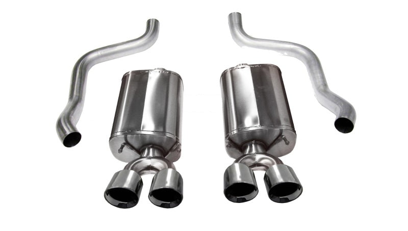 Corsa 2009-2013 Chevrolet Corvette C6 6.2L V8 Polished Sport Axle-Back Exhaust - Racecraft Industries