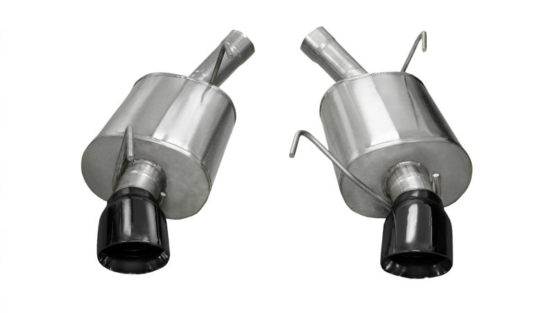 Corsa 2005-2010 Ford Mustang Shelby GT500 5.4L V8 Black Sport Axle-Back Exhaust - Racecraft Industries
