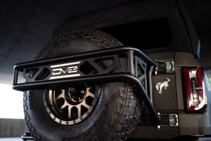 DV8 Offroad 21-23 Ford Bronco Spare Tire Guard & Accessory Mount - Racecraft Industries
