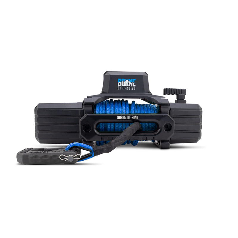 Borne Off-Road 12K Winch - Blue Synthetic Rope - Racecraft Industries