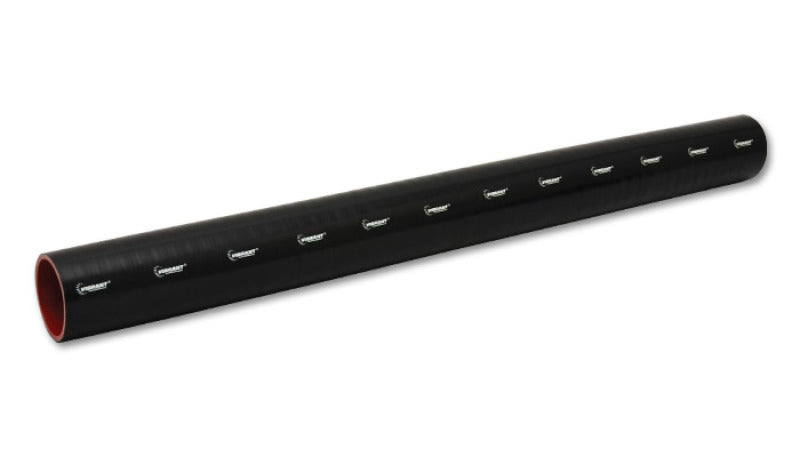 Vibrant 4 Ply Reinforced Silicone Straight Hose Coupling - 2.75in I.D. x 36in long (BLACK) - Racecraft Industries