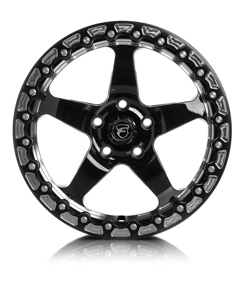 Forgestar D5 Beadlock 18x12 / 5x120.65 BP / ET56 / 8.8in BS Gloss Black Wheel - Racecraft Industries