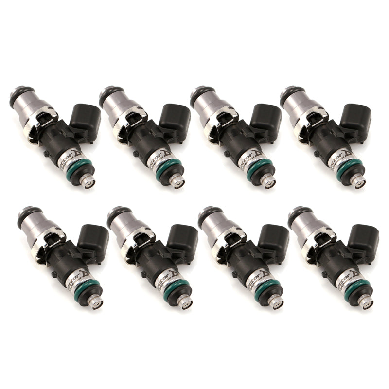 Injector Dynamics 1340cc Injectors - 48mm Length - 14mm Grey Top - 14mm Lower O-Ring (Set of 8) - Racecraft Industries