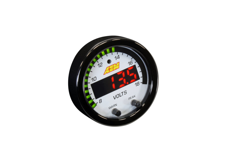 AEM X-Series 8-18V Volt Gauge - Racecraft Industries