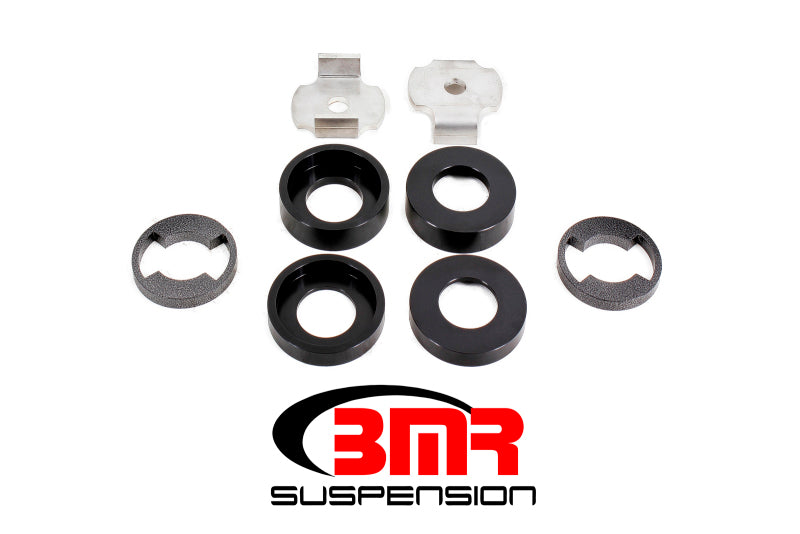 BMR 15-17 S550 Mustang Cradle Bushing Lockout Kit Level 1 - Black - Racecraft Industries